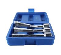 Ausi Coffret de 3 douilles hexagonales doubles ouvertes - Outil pour câble 14/17/19 mm + Clé pour sonde lambda Crowfoot