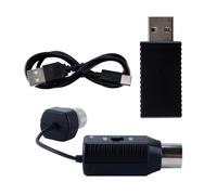Ausi Ensemble De Connecteurs De Câble Convertisseur MIDI Vers USB Sans Fil, Adaptateur MIDI, Connecteur D'interface USB Sans Fil 5 Broches, Clavier De Piano