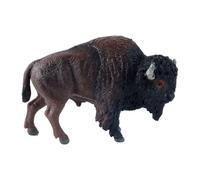 Ausi Figurine de bison d'Amérique du Nord de 13,5 m. Figurine animale peinte à la main pour garçons et filles.