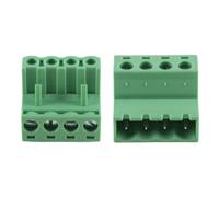 Ausi Lot de 10 borniers à vis à 4 broches, pas de 5,08 mm, pour montage sur circuit imprimé, assemblage de panneau, DIY
