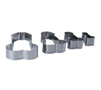 Ausi Lot de 4 emporte-pièces en acier inoxydable, amusants et créatifs en forme de pénis, pour collations maison et cocktails