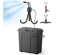 Ausic Systèmes de brumisation portables P87, ensemble de systèmes de refroidissement à eau d'extérieur avec pompe à eau de 10 000 mAh, seau de 9 L, brumisateur trépied stable