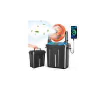 Ausic Ventilateur brumisateur portable oscillant amélioré de 25,4 cm 9 L avec lumière, [max 55 heures] Ventilateur brumisateur de chariot de golf pour terrasses extérieures, ventilateur extérieur