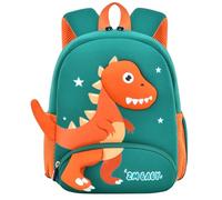 Ausing Sac à Dos Enfant Cartable Motif de Dinosaure Sac D'école Grande Capacité Imperméable Résistant Orange