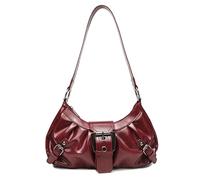 Ausing Sac Y2K Tendance Femme Élégante et Spacieuse Matériau Synthétique Résistant Parfait pour Sorties Études ou Loisirs Style Années 2000 Rouge