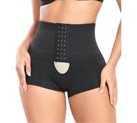 Ausing sous-Vêtement Gainant Femme Gaine Ventre Plat Shapewear String Respirable Invisible Sculptante Confortable Slip Push Up Culotte Taille Haute Noir XL