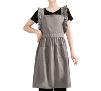 Ausing Tablier avec 2 poches respirant Tablier de cuisine Costume de jardinier Tablier de cuisine pour salon barbecue,jardin et pâtisserie