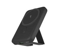 Auskang Batterie Externe 10000mAh Magnétique, Charge Rapide sans Fil, Banque d'alimentation Pliable avec Port USB-C PD 20W, Compatible iPhone 14/13/12 Plus/Mini et Autres Appareils- Noir