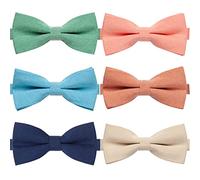 AUSKY Pre Tied Bow Tie Nœud Papillon, Solid B, Taille Unique Hommes