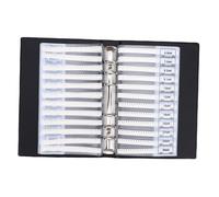 Ausla 0201 Série Livret D'échantillons D'inductance SMD, 42 Valeurs 50 Pièces Kit D'inductance Multicouche à Puce, Organisateur PVC pour Maintenance électronique et Enseignement