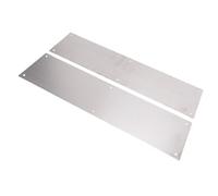 Ausla 1 Paire de Plaques de Protection de Porte, Plaques de Protection de Bas de Porte en Acier Inoxydable pour la Décoration, Plaque de Protection de Porte Décorative