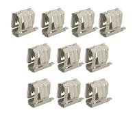 Ausla 10 Pièces Support de Montage sur Rail Solaire Support de Montage de Panneau Solaire en Acier à Ressort Assemblage Rapide Fixation de Rail et Mise à la Terre sans Outil pour l'installation de