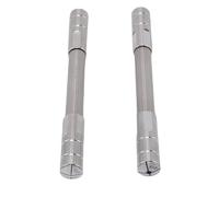 Ausla 2-Pack Double Ended Pin Vise, Outil de Perçage Manuel en Acier Inoxydable, Longueur de 12 Cm/4,7 Pouces, pour Réparation de Montres, Fabrication de Bijoux, Artisanat