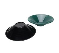 Ausla 2 Pièces de Bac à Or, Bac de Prospection pour Lavage D’Or en ABS à Filetage 90° pour Débutants, Vert et Noir, 26,5 Cm