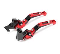 Ausla 2 Pièces Leviers d'embrayage de Frein de Moto, Alliage d'aluminium CNC Réglables, Ajustement Parfait pour XJ6 DIVERSION 2009-2015 avec une durabilité et un Confort Améliorés (rouge)