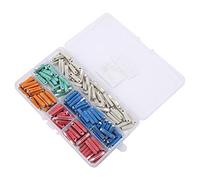 Ausla 200pcs 32V Kit de Fusibles Automobiles Européens Car Torped Box Box Vane/Wing Set avec Boîte de Rangement Transparent pour les Vieux Véhicules Européens