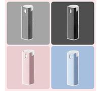Ausla 3 en 1 Nettoyant Brume à Écran Tactile, Rose (Gris + Coque | Flanelle en fibre réutilisable, bouteille de liquide intégrée, coque de nettoyage de protection, anti- digitales,