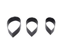 Ausla 3Pcs Ensemble de Dies de Découpe en Cuir, Forme de Feuille Dies de Découpe Emporte-Pièce Creux pour Artisanat en Cuir 112mm 101mm 91mm Longueur