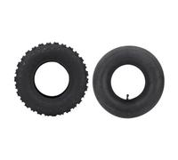 Ausla 4.10-6 La Roue de Chariot Go Comprend Un Tube Intérieur, Un Tube Intérieur en Caoutchouc Haute Résistance avec Un Pneu Extérieur Compatible avec Un Bord de 6 Pouces pour Le VTT,