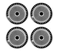 Ausla 4 PCS Enjoliveurs de Roue de 17 Pouces, Caches de Jante Universels élégants en ABS, Conception à Encliquetage pour la Plupart des Voitures, Camions et SUV