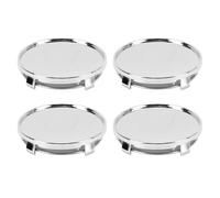 Ausla 4pcs Car Rim Center Capy Cap Capreau, Capes de Roue de Voiture Bouchons à Eau et épreuve de Poussière, 61 Mm, Diamètre Interne 56 Mm, Noir ou Argent (Chromé)