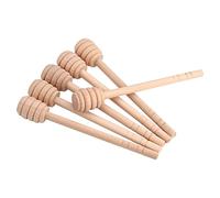 Ausla 50pcs Cuillères à Miel en Bois Portable Bâton Miel Batonnet Miel pour Distributeur et Collecte Confiture de Miel et Facile à Nettoyer Pratique pour Maison Fête (15cm)