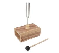 Ausla 512Hz Tuning Fork Set, Tuning Fork with Wooden Resonance Box and Silicone Hammer for Sound Relieving, Yoga, Meditation, Healing Chakra