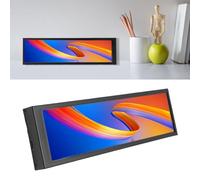 Ausla 8,8 Pouces Écran Secondaire pour Ordinateur Moniteur LCD de Température PC 1920x480 HD IPS Angle de Vue de 178 Degrés avec (Version capacitive à écran Tactile)