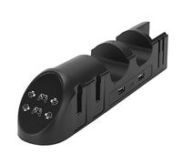 Ausla ABS Manette Station de Charge, Support pour 6 Manettes | Sortie d\'entrée USB 2.0, Charges 4 2 Pro, DC5V 2.0A, organiseur de bureau compact, base de station d\'accueil compatible