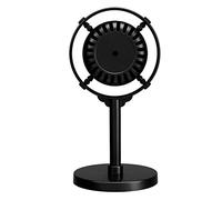 Ausla Accessoire de Microphone Vintage en Plastique Modèle de Microphone Rétro avec Base Léger Faux Micro de Scène pour Photographie, Décoration de Fête, karaoké, Jeu de Simulation, Studio, TV,