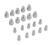Ausla Accessoires P80 Pièces d'usure, Pointe de Coupe en Cuivre et Coupelle de Protection en Céramique, Ensemble de 25 Pièces pour Brûleur de Coupe P80
