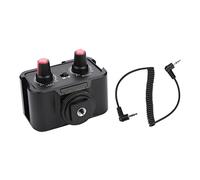 Ausla Adaptateur Audio pour Microphone Universel WS-V2 à 2 Canaux, Solution Double Micro en Plastique de qualité Supérieure pour Appareils Photo Numériques et Créateurs de Contenu