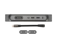 Ausla Adaptateur Multiport USB Hub pour Console Centrale, Matériau ABS avec Charge Rapide, 3 Ports USB pour Modèle 3 Y 2021 - 2023
