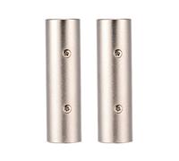 Ausla Adaptateur XLR Mâle à Mâle 3 Broches, Coupleur XLR avec Boîtier en Alliage de Zinc pour Microphone, Amplificateur, Table de Mixage, équipement (2PCS)