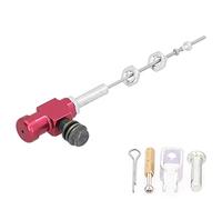 Ausla Aluminium Alloy Motorcycle Hydraulic Crayt Master Cylindre Cylindre Pompe de Pompe de Frein Lever M10X1.25 Mm avec, Embrayage de Frein Universel Master pour Moto (rouge)