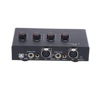 Ausla Amplificateur de Microphone, Amplificateur de Micro à Condensateur alimenté par USB à 2 Canaux, Alimentation Fantôme 48 V, Idéal pour Le Home Studio et Les Musiciens