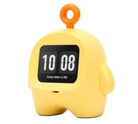 Ausla Assistant Vocal Intelligent pour Enfants, Robot Interactif ABS AI avec écran HD, 37 Langues, Réveil, Casse-tête et Compagnon de Chat Vocal pour Les Voyages à Domicile des Enfants (Yellow)