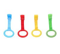 Ausla Baby Pull Up Rings Playpen, 4 Couleurs Plastique Bébé Lit et Berceau pour Enfants en Bas Âge Assistant de Marche et Exercices Debout Lit à Anneaux Suspendus