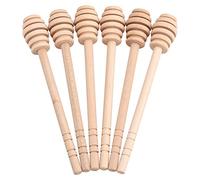 Ausla Bâtonnets à Miel en Bois, 50 Pièces Mini Cuillères Portables pour Confiture et Miel, 16 cm, Accessoires de Service pour Maison et Fête