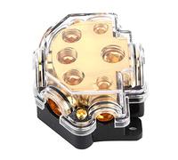 Ausla Bloc de Distribution d'énergie 1 en 5 Voies, Séparateur de Câble de Terre Robuste pour Voiture et Bateau