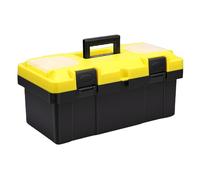 Ausla Boîte à Outils de 19 Pouces avec Serrure, Organisateur en Plastique Robuste, Plateau Amovible pour un Rangement Efficace à la Maison ou au Travail