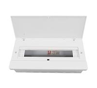 Ausla Boîte de Distribution à 20 Boucles, Plaque d'acier Laminée à Froid avec Couvercle PC, Boîte de Protection de Disjoncteur, Support Mural dissimulé pour Systèmes électriques de Bureau d'hôtel