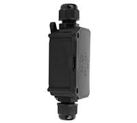 Ausla Boîte de Jonction étanche IP66 Boîte de Jonction à 2 Voies en Nylon 110 X 48 X 31 Mm Boîtier de Connecteur de Câble Noir 24 A 450 V pour Utilisation sur Site d'usine de Communication électrique