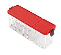 Ausla Boîte de Rangement pour Organisateur de Câbles, Conteneur de Rangement de Câbles en Plastique avec Plusieurs Compartiments et Couvercle Anti-poussière pour Tiroir de Bureau, Gestion des de