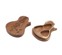 Ausla Boîte de Support de Choix de Guitare en Bois Premium, Organisateur Durable avec Une Fonction Polyvalente, Solution de Stockage Pratique pour Les Guitaristes, Choix de Cadeaux pour Amateurs de