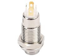 Ausla Bouton Poussoir étanche en Acier Inoxydable, 8 Mm, 3 V, 1 A, Interrupteur de Démarrage momentané avec Lumière IP65 pour Sonnette, équipement de Contrôle d'accès, Démarrage dans les Zones