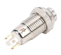 Ausla Bouton Poussoir étanche en Acier Inoxydable, 8 Mm, 3 V, 1 A, Interrupteur de Démarrage momentané avec Lumière IP65 pour Sonnette, équipement de Contrôle d'accès, Démarrage dans les Zones