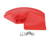 Ausla Brushcutter Guard Shield Trimmer Guard Shield Cutter Red Plastic 28x17cm Installation Facile Ajustement Réglable Robuste pour Les Machines d'arbre Droit avec Plaque de Pince