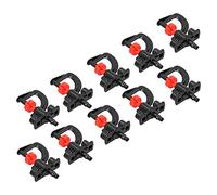 Ausla Buses de Pulvérisation à Réfraction, 10 Ensembles G-Type -asperseur Rotatif à 360 Degrés avec Supports pour Serre, Irrigation de Jardin