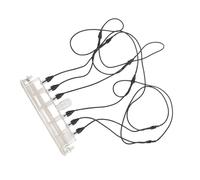 Ausla Buzle à Source en Cascade LED, élégant Sortie de Rideau d'eau en Plastique avec des Lumières RVB pour la Décoration de la Piscine